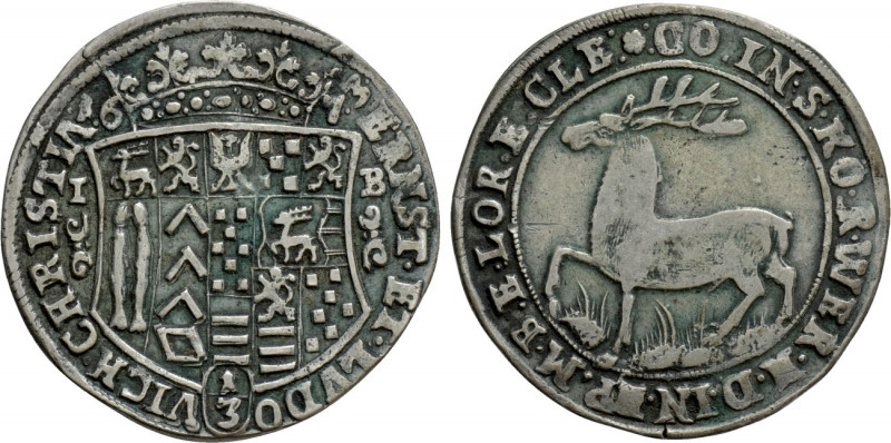 GERMANY. Stolberg-Wernigerode. Ernst and Ludwig Christian (1672-1710). 1/3 Thale...