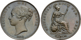 GREAT BRITAIN. Victoria (1837-1901). Penny (1853)