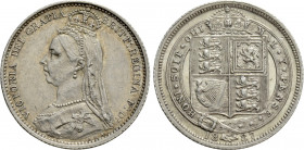 GREAT BRITAIN. Victoria (1837-1901). Sixpence (1887)