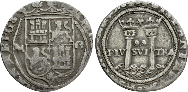 MEXICO. Charles I (1535-1556). 2 Reales. 

Obv: CAROLVS ET IOHANA REGS / M - G...