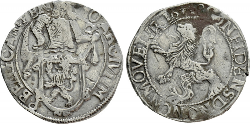 NETHERLANDS. Kampen. Lion Dollar or Leeuwendaalder (1648). 

Obv: MO AR CIVI I...