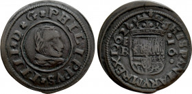 SPAIN. Philip IV (1621-1665). 16 Maravedis (1662-BR). Segovia