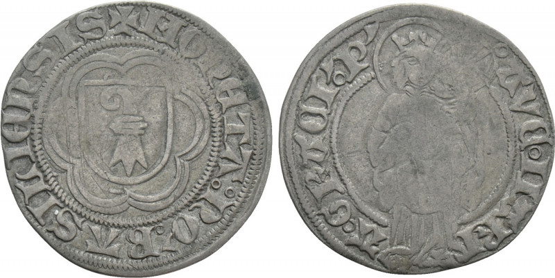 SWITZERLAND. Basel. 1 Plappart (1462-1499). 

Obv: + MONETA NO BASILIENSIS. 
...