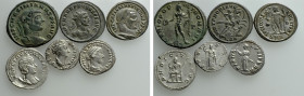 6 Roman Coins