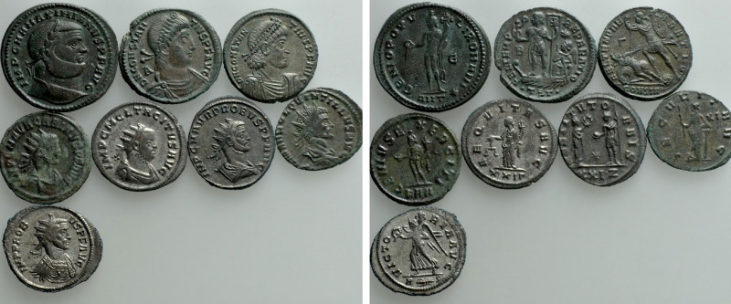 8 Roman Coins. 

Obv: .
Rev: .

. 

Condition: See picture.

Weight: g....