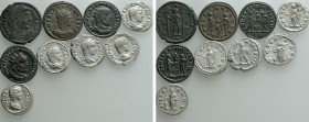 10 Roman Coins; Vetranio etc