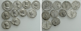 10 Roman Coins; Plautilla, Julia Domna etc