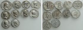 10 Roman Denarii and Antoniniani
