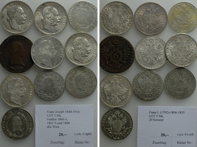 10 Coins of Austria. 

Obv: .
Rev: .

. 

Condition: See picture.

Weig...