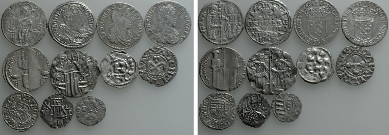 10 Medieval and Modern Coins; France, Byzantine Empire et . 

Obv: .
Rev: .
...