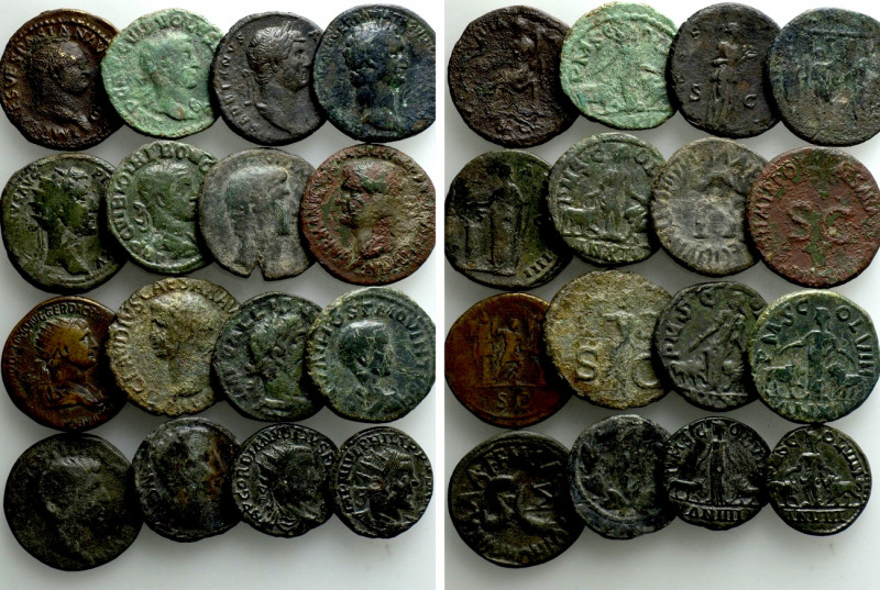 16 Roman Coins. 

Obv: .
Rev: .

. 

Condition: See picture.

Weight: g...