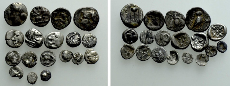 18 Greek Fractions. 

Obv: .
Rev: .

. 

Condition: See picture.

Weigh...