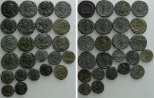 24 Late Roman Coins; Helena, Fausta etc