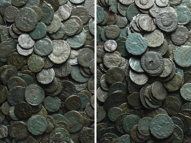 Circa 400 Roman Coins. 

Obv: .
Rev: .

. 

Condition: See picture.

We...