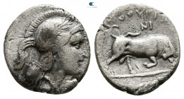 Lucania. Thourioi circa 400-300 BC. Diobol AR
