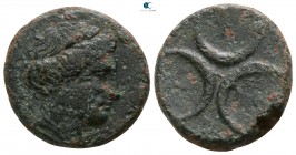 Bruttium. Kroton circa 300-250 BC. Bronze Æ