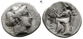 Bruttium. Terina circa 325-300 BC. 1/3 Nomos AR