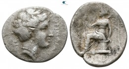 Bruttium. Terina circa 300 BC. 1/3 Nomos AR