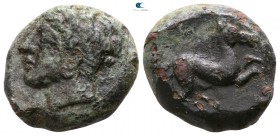 Sicily. Aitna circa 400-350 BC. Bronze Æ