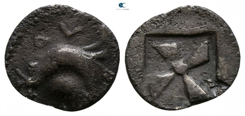 Sicily. Himera circa 530-483 BC. 
Obol AR

9mm., 0,64g.

Cockerel standing ...