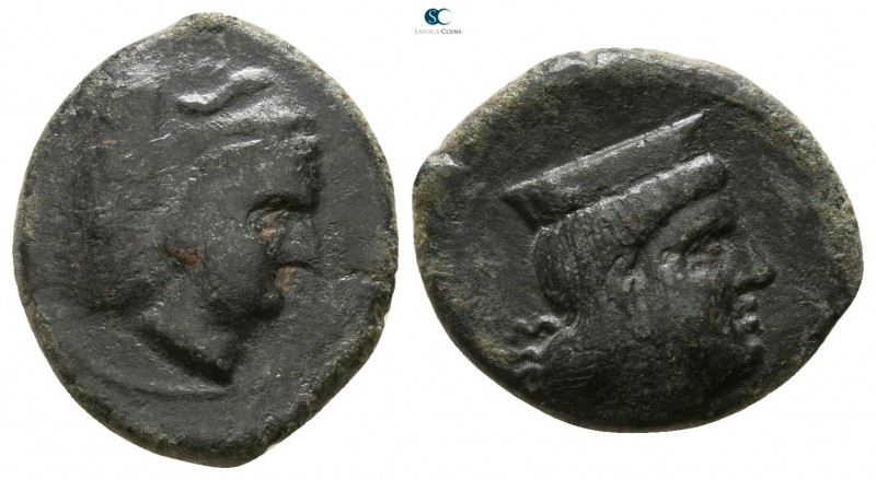 Sicily. Himera (as Thermai Himerensis) circa 400-300 BC. 
Bronze Æ

14mm., 2,...