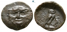 Sicily. Kamarina circa 420-405 BC. Onkia Æ