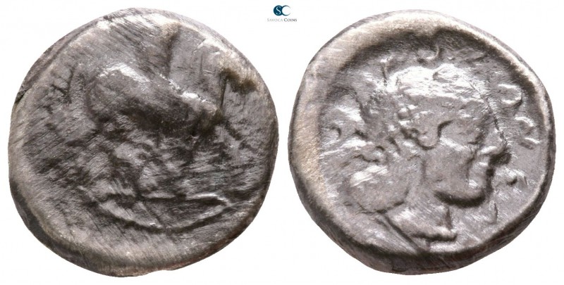Sicily. Syracuse. Gelon I 485-478 BC. 
Drachm AR

14mm., 4,03g.

Horseman r...