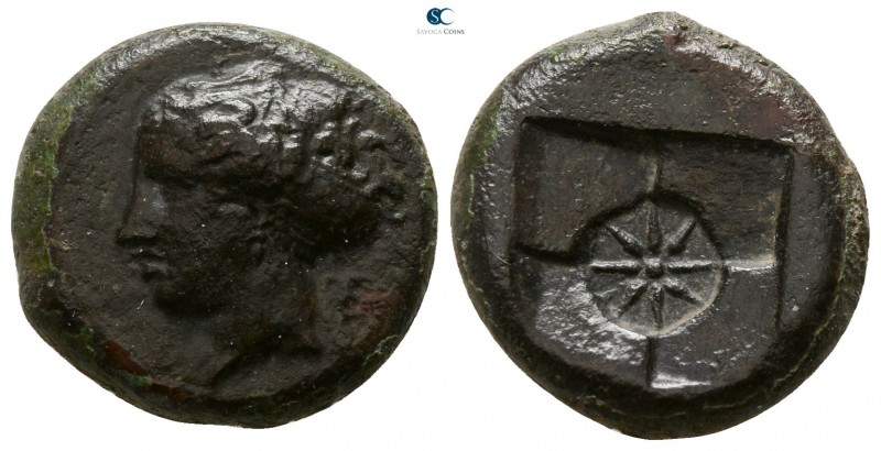 Sicily. Syracuse. Second Democracy 466-405 BC. 
Hemilitron Æ

15mm., 4,66g.
...