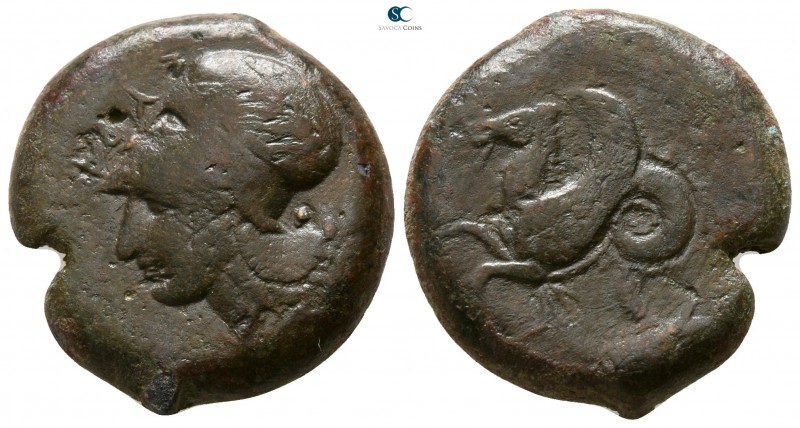 Sicily. Syracuse. Dionysios I. 405-367 BC. 
Litra Æ

18mm., 8,12g.

ΣΥΡΑ, h...