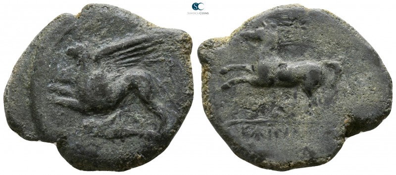 Sicily. Syracuse. Dionysios II 367-357 BC. 
“Kainon” issue Æ

25mm., 9,52g.
...