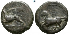 Sicily. Syracuse. Dionysios II circa 367-357 BC. “Kainon” issue Æ