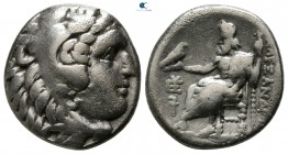 Kings of Macedon. Sardeis. Philip III Arrhidaeus 323-317 BC. In the name of Alexander III. Struck under Menander, circa 323/2 BC. Drachm AR