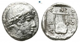 Macedon. Akanthos circa 500-400 BC. Obol AR