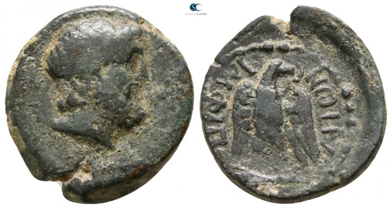 Macedon. Amphipolis 148-32 BC. 
Bronze Æ

16mm., 3,31g.

Head of Zeus to ri...
