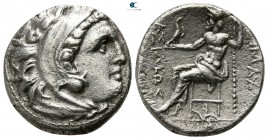 Kings of Thrace. Teos. Lysimachos 305-281 BC. In the types of Alexander III of Macedon. Struck circa 301-297 BC. Drachm AR
