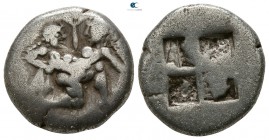 Islands off Thrace. Thasos circa 500-480 BC. 1/3 Stater or Drachm AR