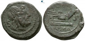 Anonymous 157-156 BC. Rome. Semis Æ