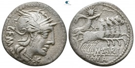C. Aburius Geminus 134 BC. Rome. Denarius AR