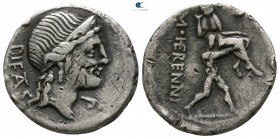 M. Herennius. 108-107 BC. Rome. Denarius AR