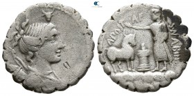A. Postumius A. f. Sp. n. Albinus 81 BC. Rome. Serratus AR