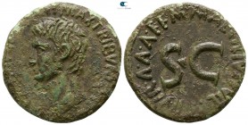 Augustus 27 BC-AD 14. M. Maecilius Tullus, moneyer. Rome. As Æ