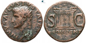 Divus Augustus AD 14. Struck under Tiberius in Rome, AD 22-30.. Rome. As Æ