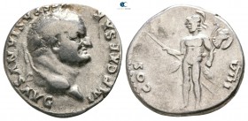 Vespasian AD 69-79. Struck AD 77-78. Rome. Denarius AR