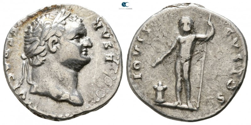 Titus, as Caesar AD 76-78. Rome
Denarius AR

16mm., 3,47g.

T CAESAR IMP VE...