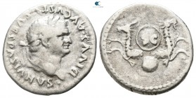 Divus Vespasianus AD 79. Struck under Titus. Rome. Denarius AR