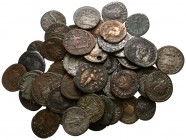 Lot of ca. 54 roman bronze coins / SOLD AS SEEN, NO RETURN!