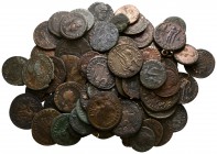 Lot of ca. 77 roman bronze coins / SOLD AS SEEN, NO RETURN!