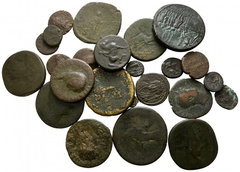 Lot of 24 roman imperial bronze coins / SOLD AS SEEN, NO RETURN!