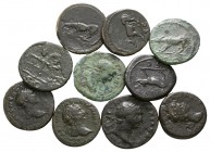 Lot of 10 roman bronze coins / SOLD AS SEEN, NO RETURN!