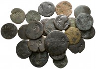 Lot of ca. 22 roman countermarked coins / SOLD AS SEEN, NO RETURN!